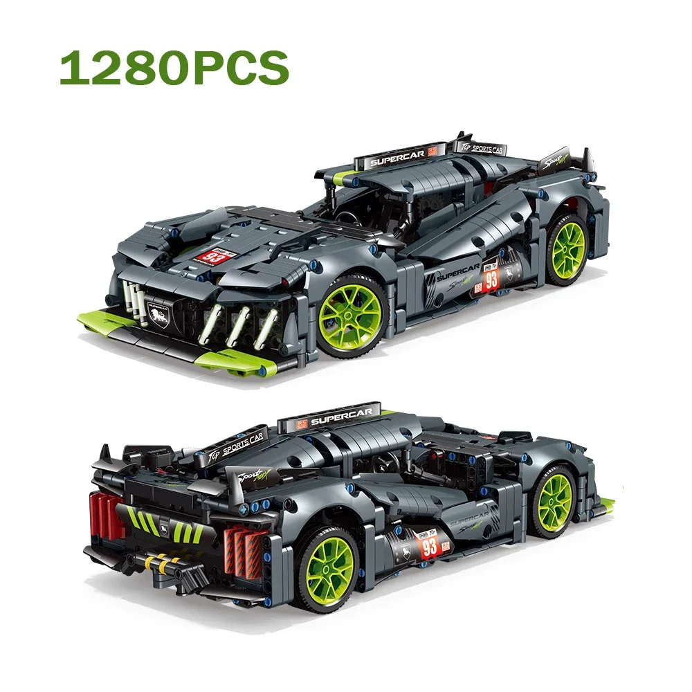 

MOC Технический 1:14 Гоночный автомобиль Peugeot 9X8 Le Гибридный гиперкар Строительные блоки Набор Супер гоночный автомобиль Кирпичи Игрушки для детей Подарки
