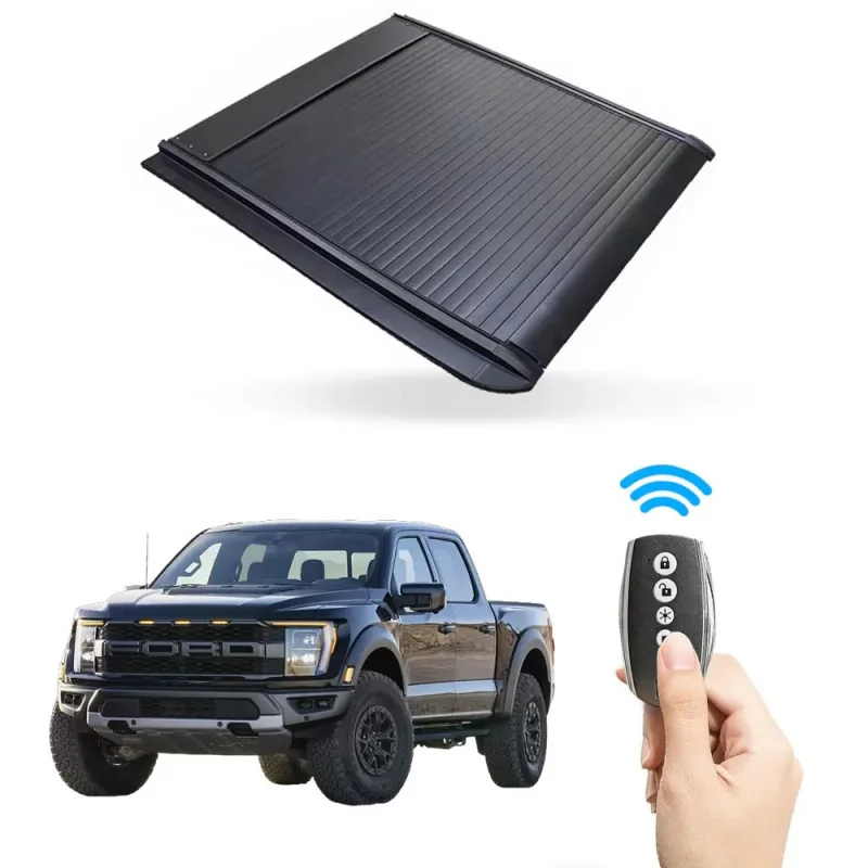 

Ручной свернутый чехол из алюминиевого сплава премиум-класса с водонепроницаемой и установкой без сверления для Ranger XLS RAPTOR 2023+