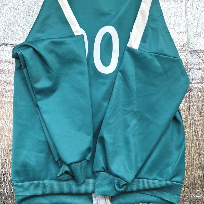 Kostum Cosplay Game Calamari 456 230 001 Thanos Jaket Olahraga T-shirt Setelan Celana Remaja