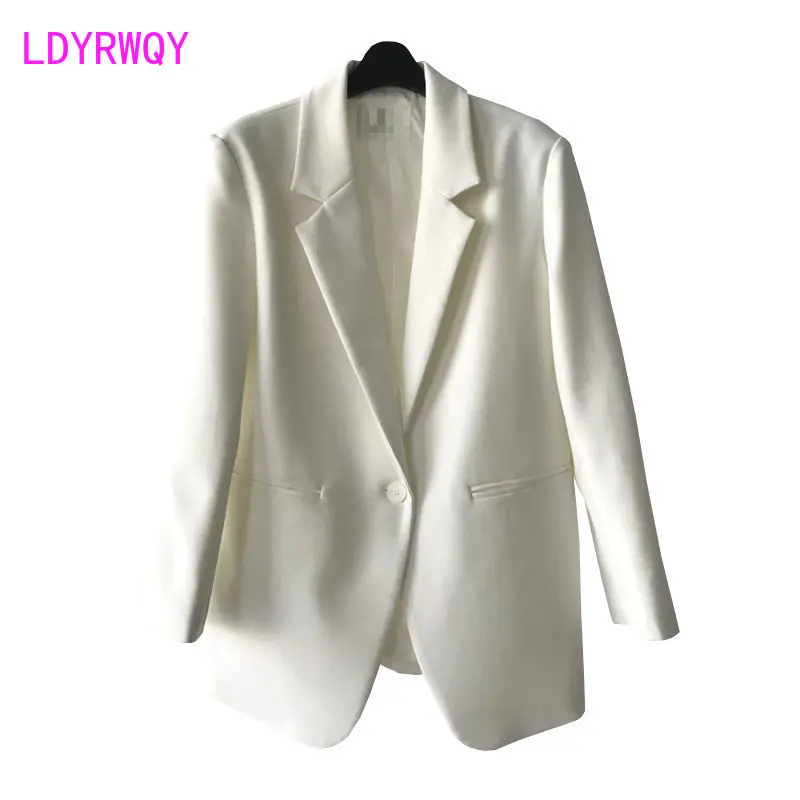 Small suit coat female 2022 autumn wear new Korean version of loose leisure temperament slim suit jacket