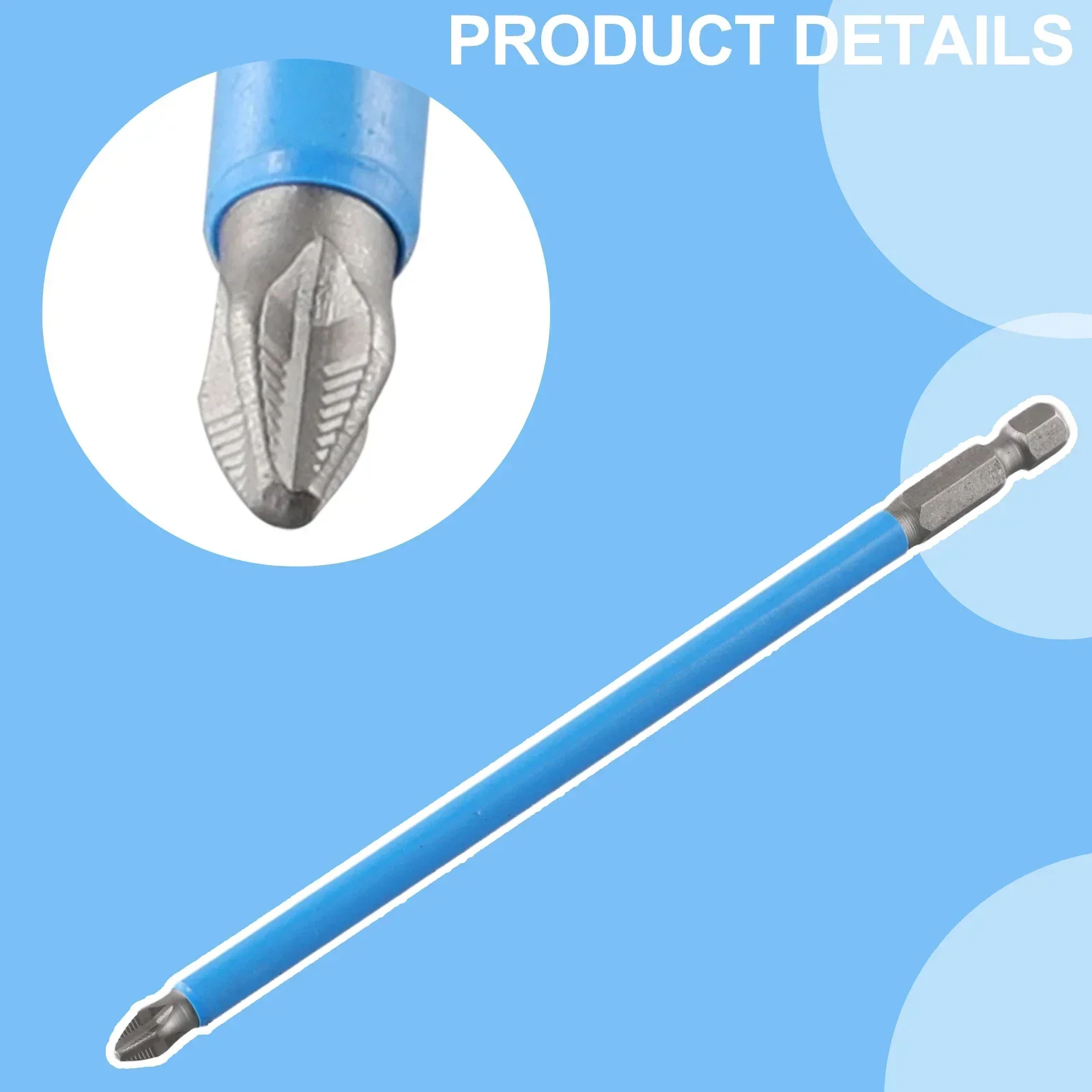 1PCS 25-150mm Magnetic Electric Drill Non-Slip Screwdriver Bit Head PH2 Cross Hand Tool Electric Screwdriver Part Screw The Nut