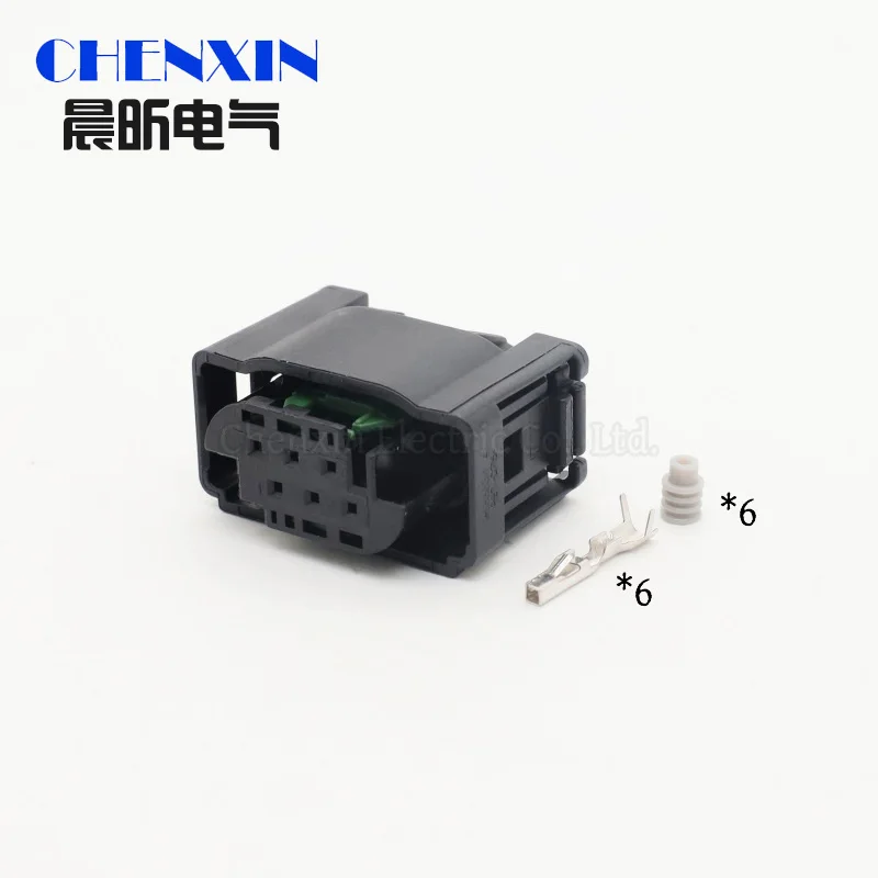 car accessory 6 Pin 9-967616-1 Automotive Throttle Sensor Plug Electric Waterproof Socket Accelerator Pedal Connector