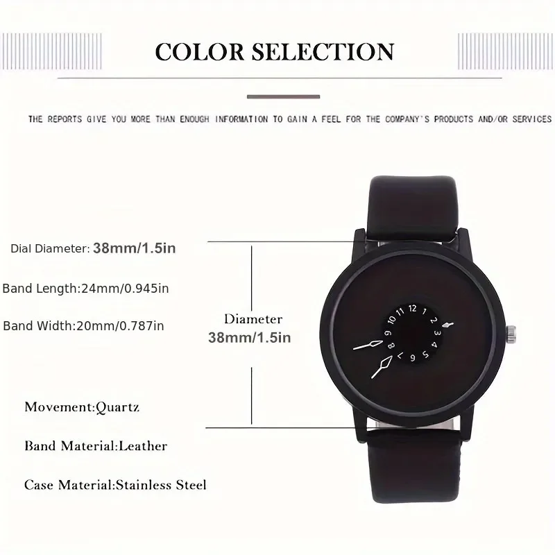 Simple Fashion Men Casual Pu Leather Strap Round Dial Quartz Wristwatch for Male WomenCasual Clock Watches relogio masculino