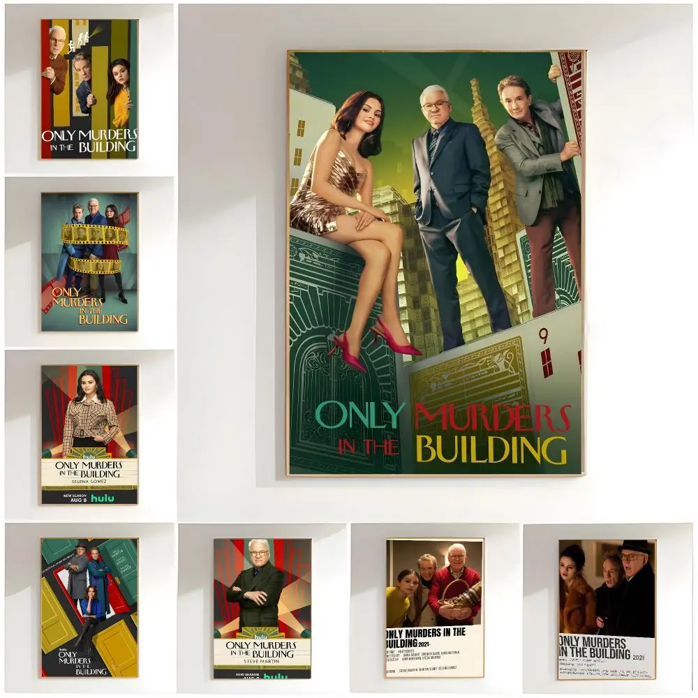 mystery series o-only murders in the building Poster Classic Wall Art  Home Decor  Peel and Stick Unframed