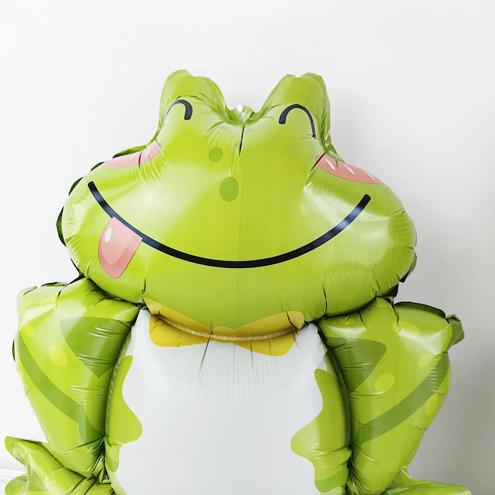 10pcs Green Frog Foil Balloon Cartoon Animal Balloon Horse Cow Balloon Mini Duck Balloon Kids Birthday Baby Shower Decor Supplie