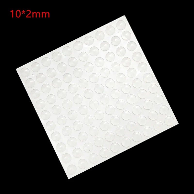 10mm*1-5mm Bumpers Pads Rubber Feet  Self Adhesive Transparent Stick Bumper Noise Dampening Buffer Bumpers for Door Drawer
