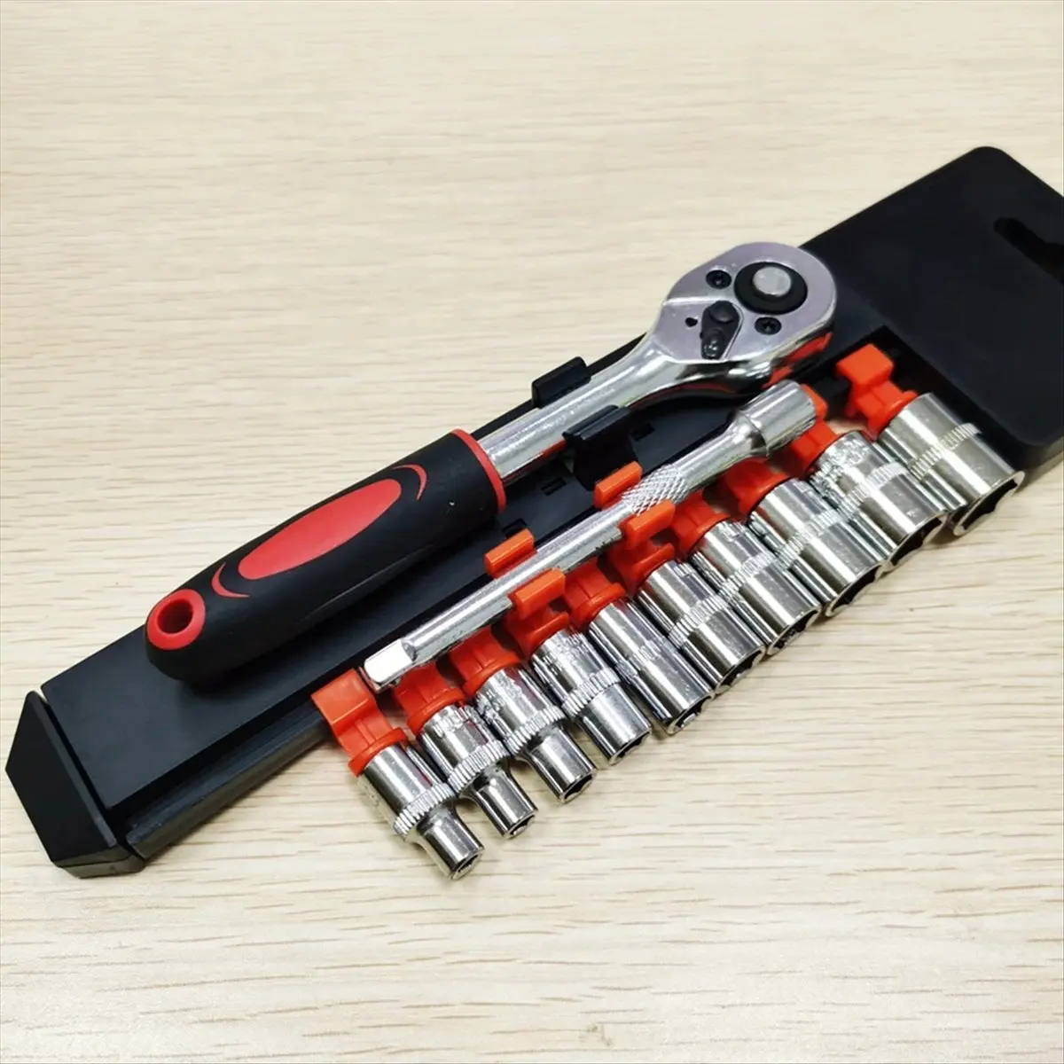 

Набор торцевых ключей и ключей-трещоток (12 предметов), размер 3/8 дюйма, с удлинителем 3/8 дюйма, 12 шт.