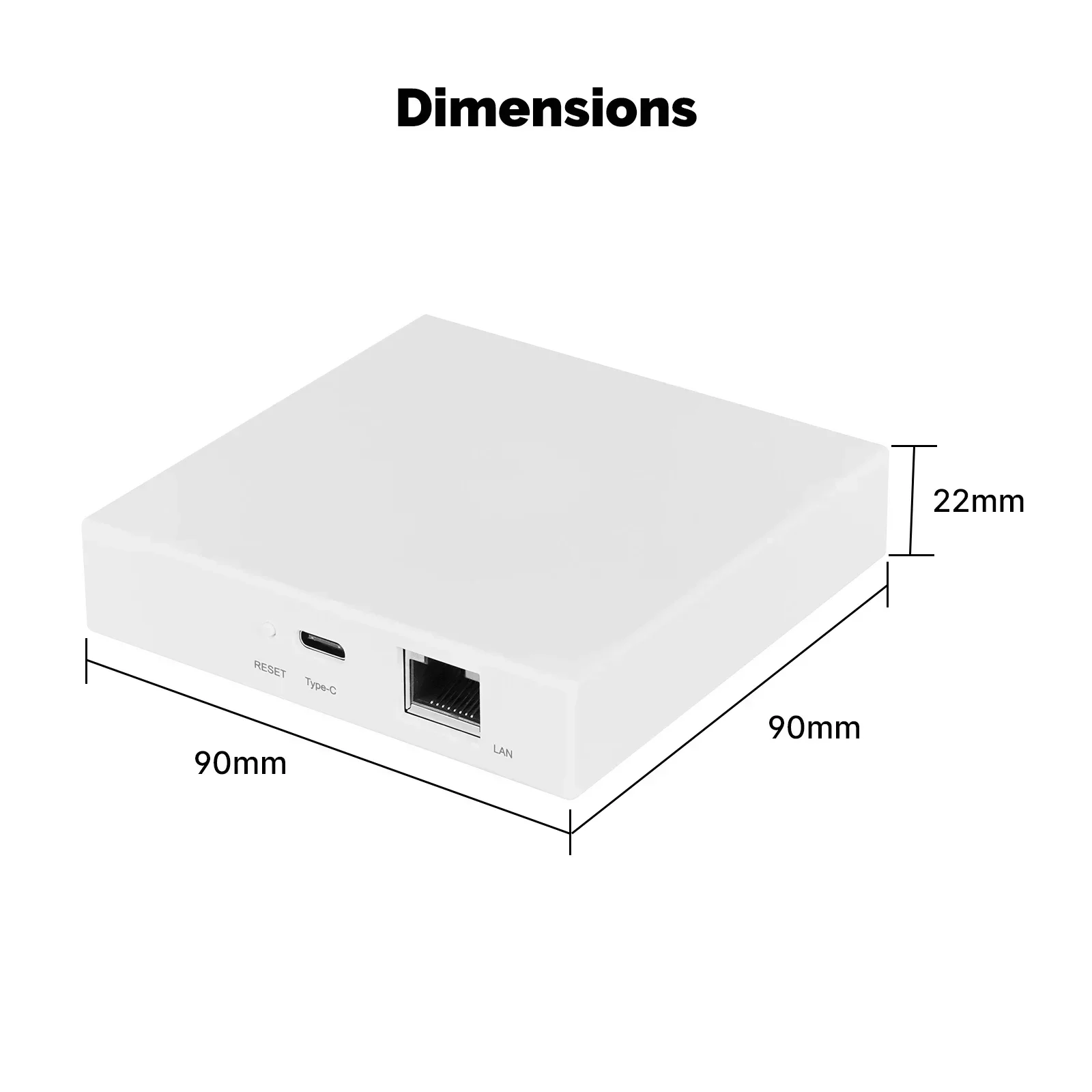 MOES Tuya Zigbee Matter Thread Gateway Smart Home Bridge Matter Hub Ondersteuning Spraakbesturing Siri Homekit Smartthings Google Alexa - afbeelding 1