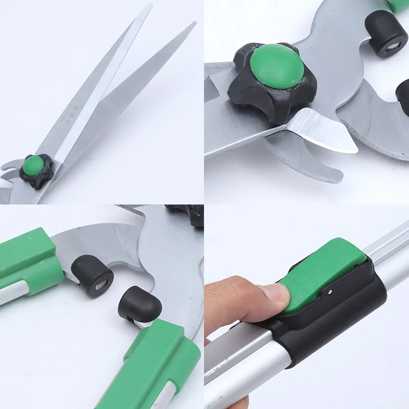 Qingteng wood telescopic fence trimmer, dual-purpose telescopic thick branch lawn trimmer, household trimming flower trimmer view 2