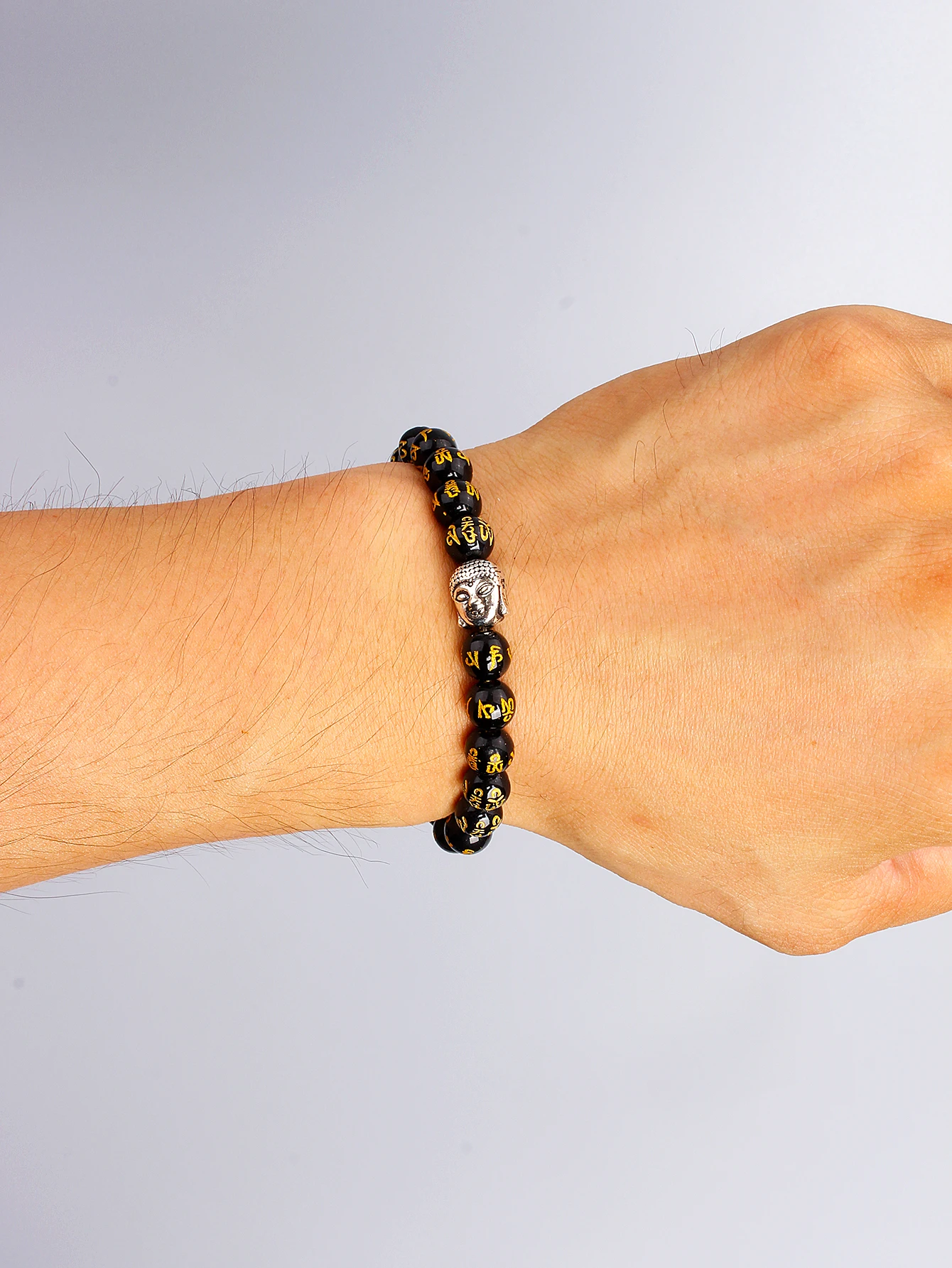 8 مللي متر العقيق الخرز ستة كلمة حقيقية تعويذة سوار بوذا رئيس و Prajna Paramita القلب سوترا الخرز لحماية الطاقة مجوهرات الريكي