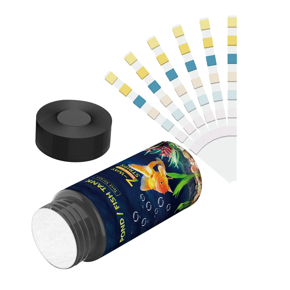 

50 Pcs Water Quality Test Strips Swimming Pool Fish Tank Testing Kit Freshwater Aquarium Tester