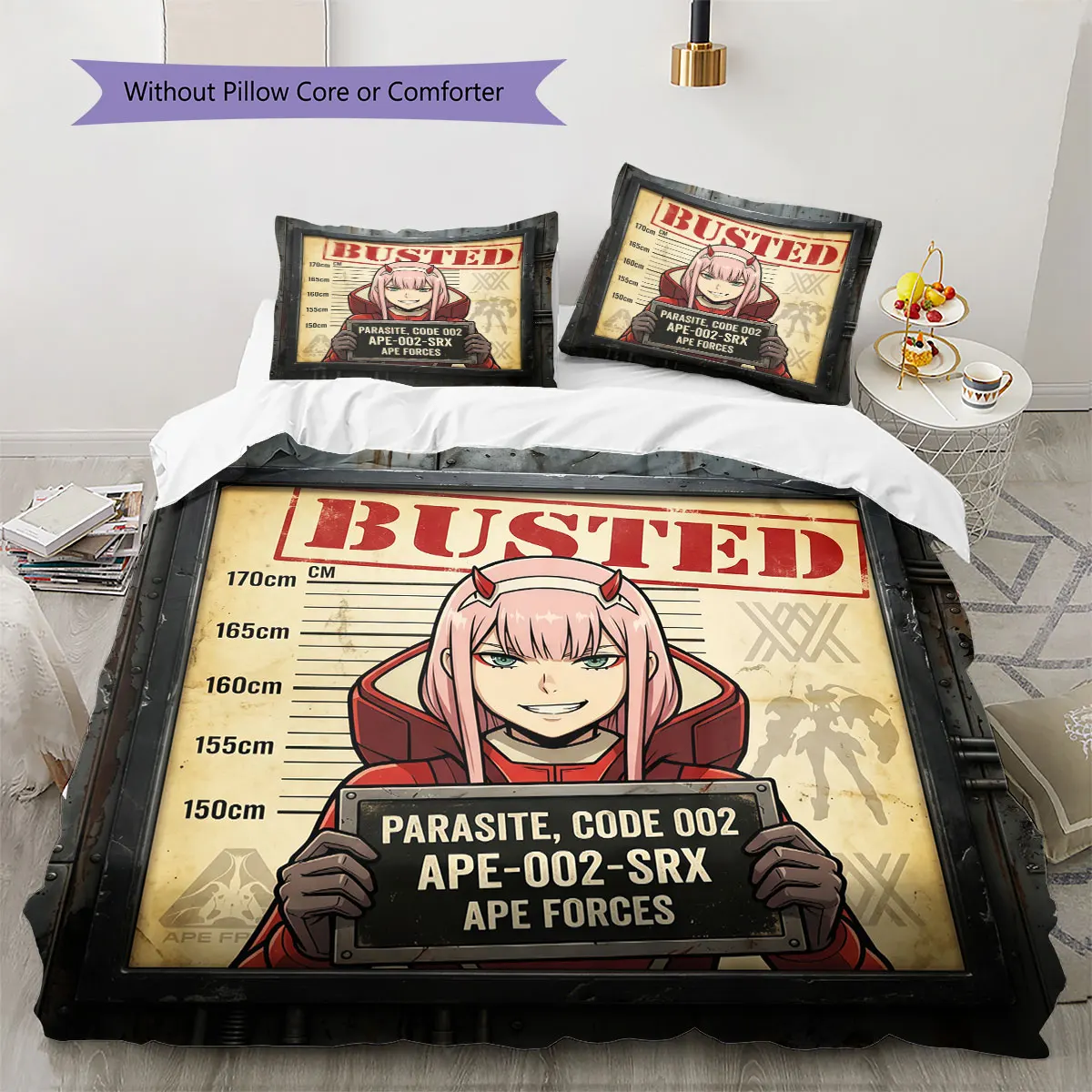 FRANXX Soft Duvet Cover Kid's Bedding Set,Extra Large Size Birthday Gifts Various Sizes Available -HE171