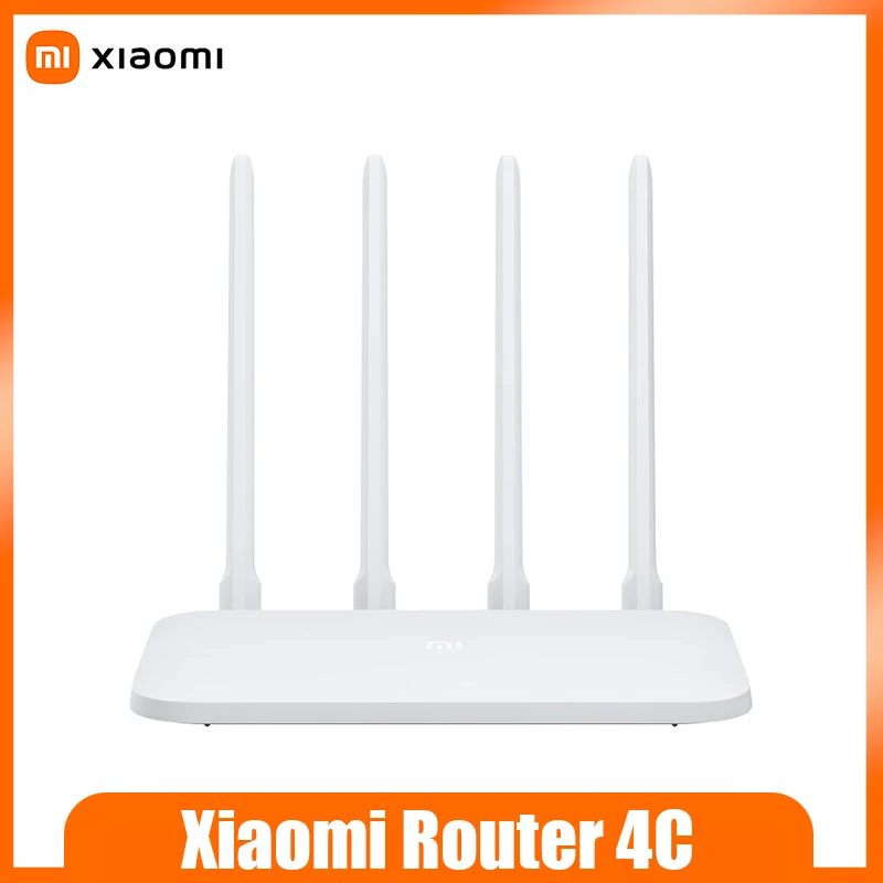 

Xiaomi Router 4C 300Mbps Gigabit Ports APP Remote Management 4 Antennas for Enhanced Signal Home WiFi Coverage