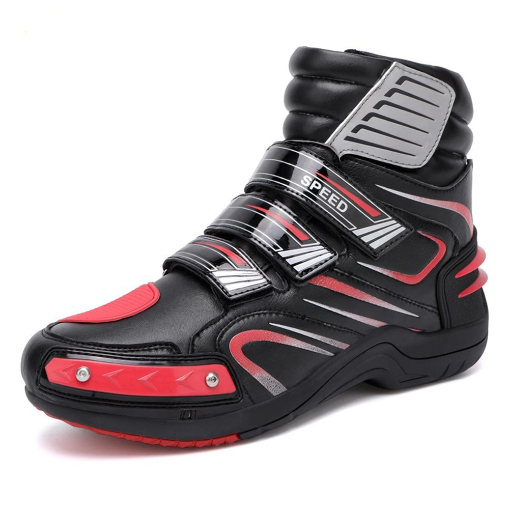 

Men's Motorcycle Shoes Waterproof Racing Shoes Non-slip Botas Moto Be Durable Cycling Shoes Crashproof Botas De Moto Comfortable