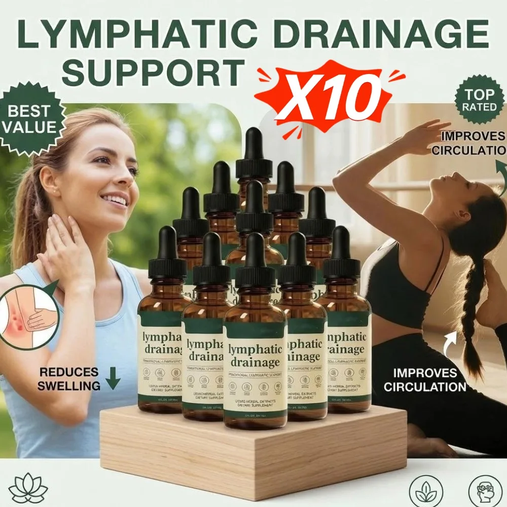 1-10PCS Lymphatic Drainage Drops Immune & Lymph System Support Supplement Natural Herbal Blends Promotes Lymph Circulation