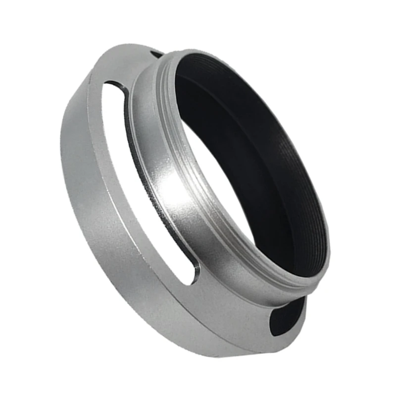 Camera Lens Shade Replacement Lens Hood 37mm 40.5mm 43mm 46mm 49mm 52mm Lens Metal Vented Screw-in