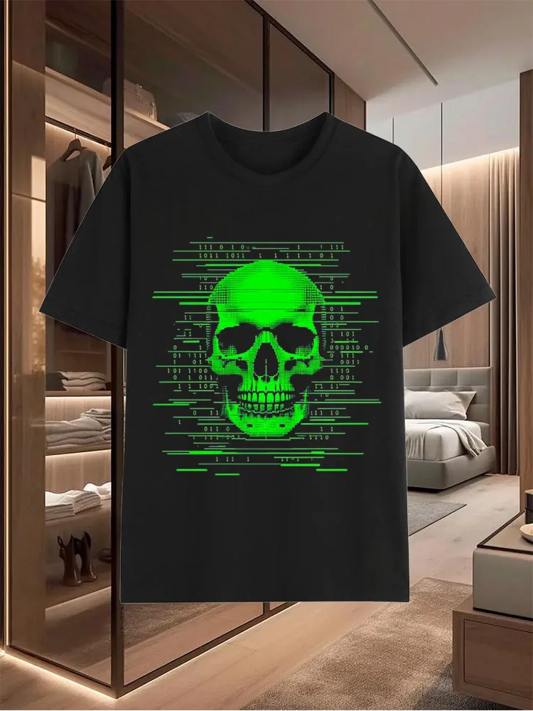 

2025 New Loose-Fitting Men's 100% Cotton Casual T-Shirts for Summer