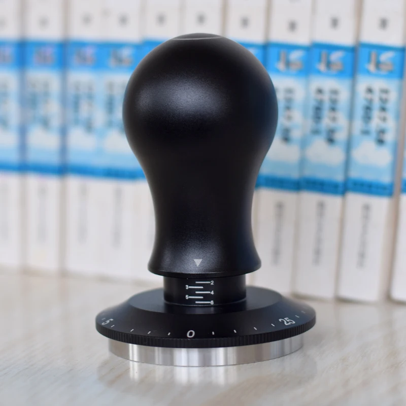 2023NEW design Jaffee coffee tamper adjusted and No pressure deviation Easy to adjust Digital indicator panel 58.5mm flat/waffle