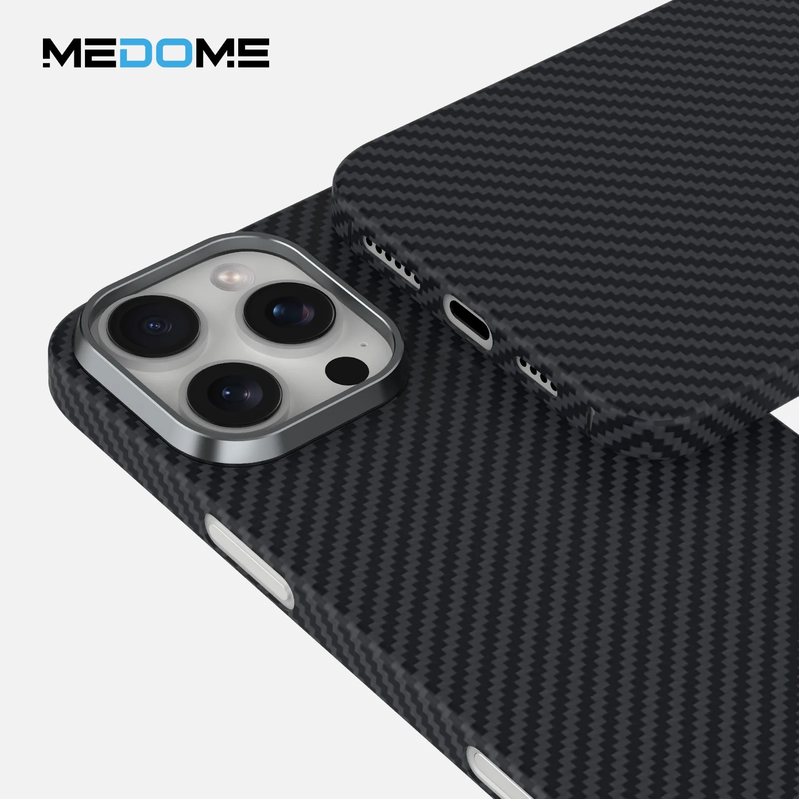 Kevlar carbon fiber case for iPhone 16 Skin Feel ultra-thin 0.5 Anti-drop 600D Fine Line Pro Max