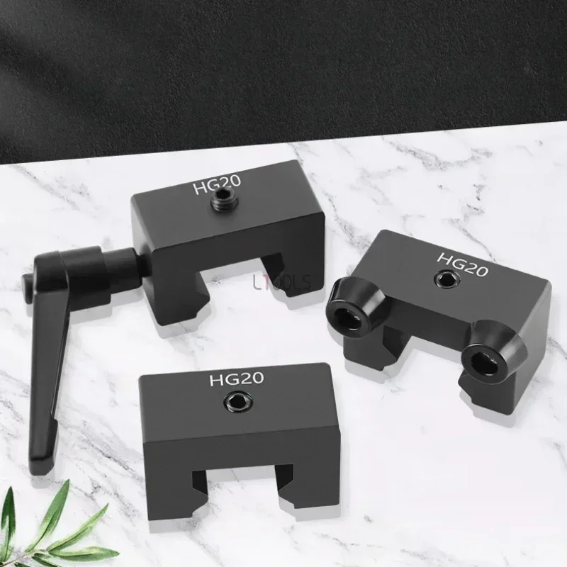 Imagem -05 - Guia Linear Rail Limit Block Tool Curso Limitador de Bloco Fixo Buffer Side Lock Acessórios Regulares Hg15 20 25