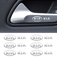 Metal emblem Auto Decor Decals Reflective Car Window Wiper Stickers For KIA K3 K5 Sorento Sportage Rio Car Accessories