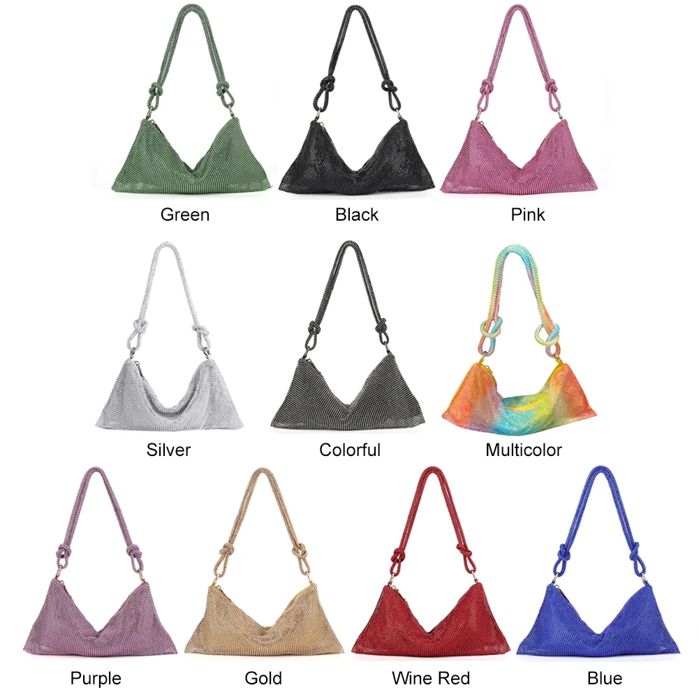 

Модный вечерний клатч со стразами, блестящие кристаллы, женский ужин, свадебные кошельки, дизайнерские сумки на плечо, подмышки