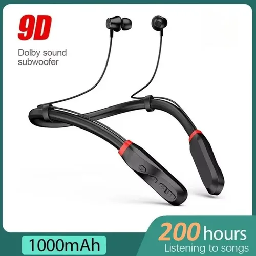 Para XIAOMI i35 auriculares Bluetooth con banda para el cuello auriculares inalámbricos sonido 9D auriculares deportivos impermeables TWS auriculares con micrófono para teléfono