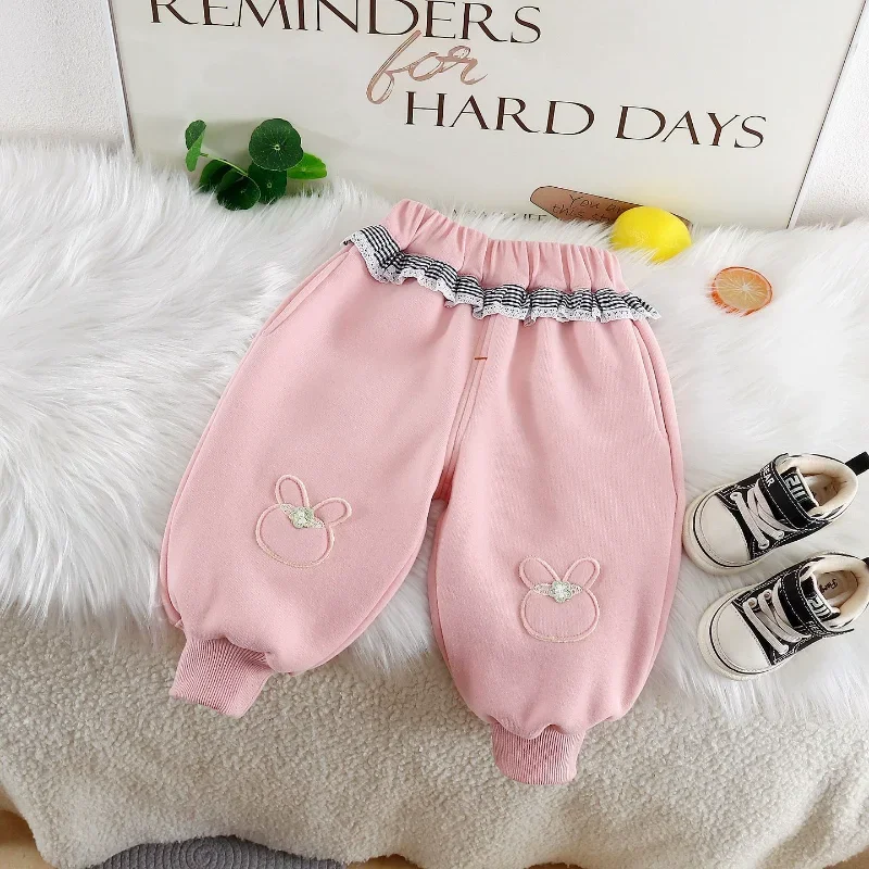 

New Autumn Winter Baby Clothes Children Boys Casual Thicken Warm Pants Toddler Girls Clothing Infant Trousers Kids Sportswear