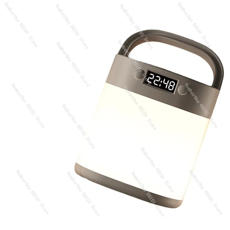 Remote Control Clock Night Light | Premium Ambient Charging Lamp for Bedroom, Eye-Care Sleep Light
