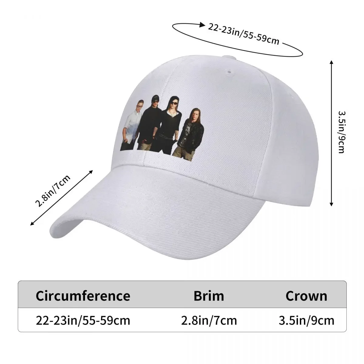 Tokio Hotel Rock Band Baseball Cap For Men Cotton Hats Adjustable Hat Fashion Casual Cap Truck Driver Hat