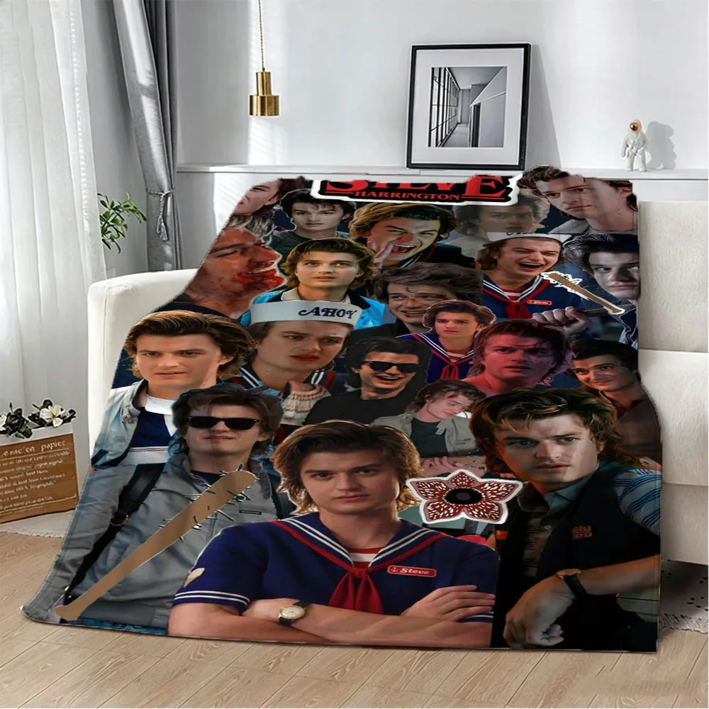 3D Joe K-Keery S-Steve Harrington Star Halloween Christmas Gifts Soft Flannel Blanket Throw Art For Home Decor Sofa Naps Picnic