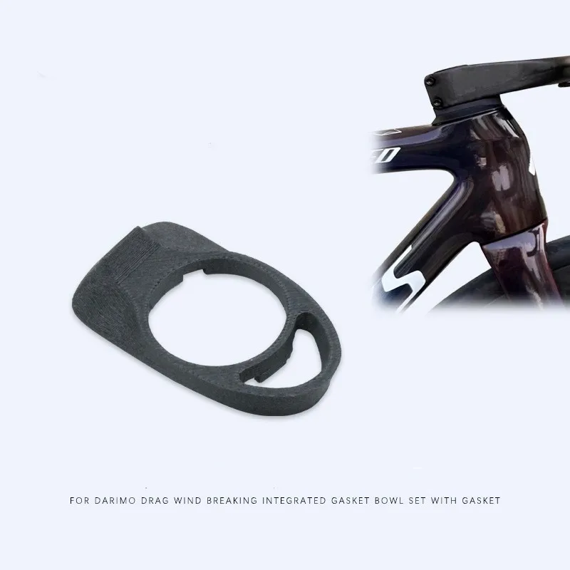 

Bicycle windbreak integrated handlebar washer 3D printed carbon fiber gasket for DARIMO DRAG