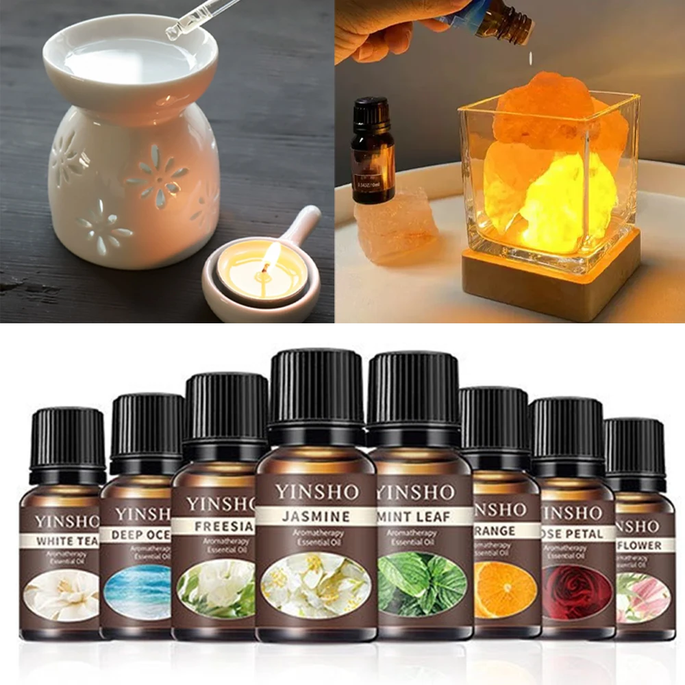 13 Flavors 10ml Essential Oils For Aroma Diffuser DIY Versatile Deodorizing Spray Refresher Air Humidifier Home Water-soluble