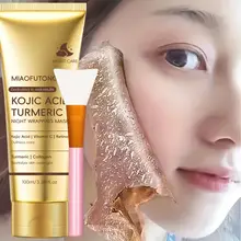 Aceite kójico cúrcuma mascarilla exfoliante durante la noche 100ml colágeno hidrolizado iluminador reafirmante de la piel tratamiento Facial coreano