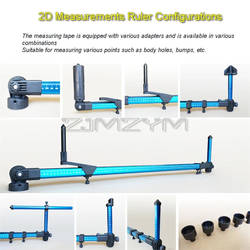 2D Auto Body Measuring System repair frame machine Auto chassis tram gauge Car Sheet Metal Repair Measuring Tools