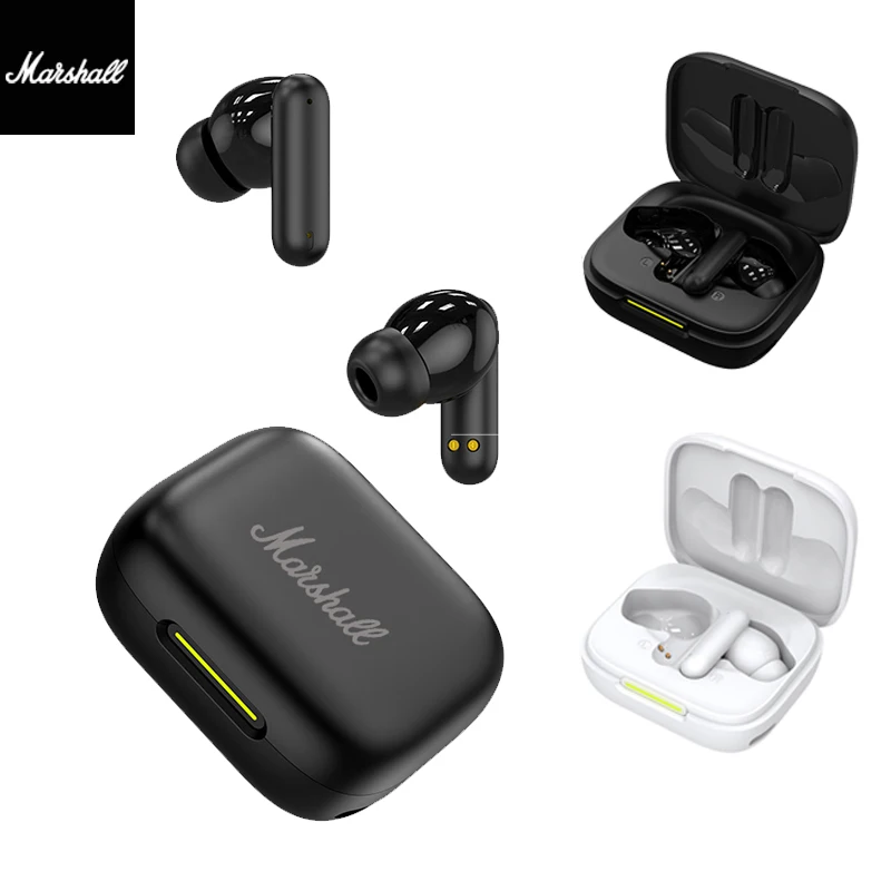 Original Marshall Bluetooth casque dans l'oreille HiFi stéréo jeu étanche casque sans fil Sport écouteur avec micro écouteurs