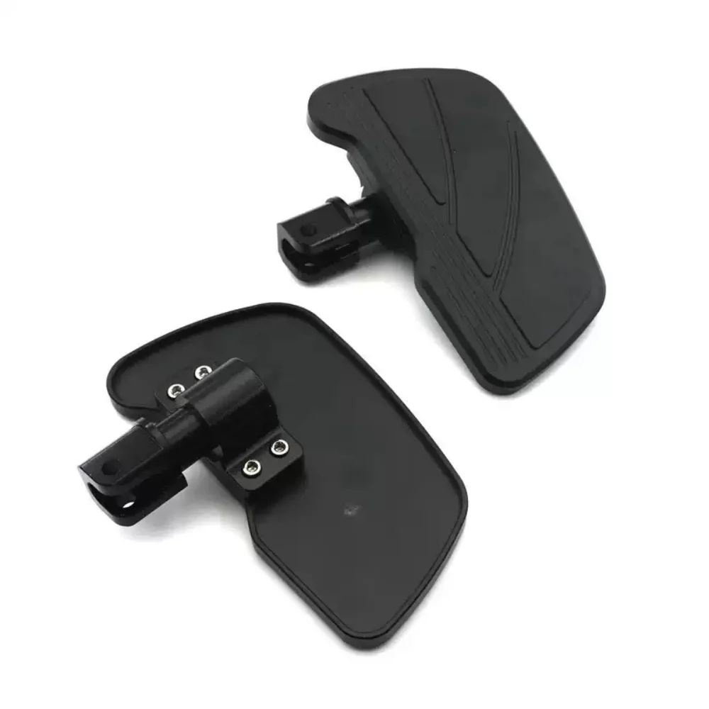 For QJMOTOR Flash SRV 300/250 SRV 500/600/700, upgrade the front foot pedals with enlarged and widened aluminum alloy pedals.