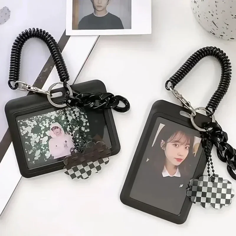 الموثق Photocard حامل Kpop إطار الصورة بطاقة الأكمام حامي حامل بطاقة الصور الموثق إطارات الصور حامل مكتب الملحقات