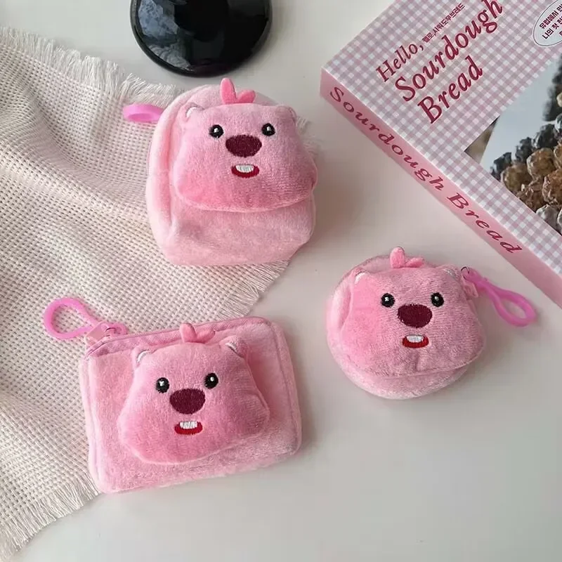 Kawaii Loopy Coin Purse Plush Pendant Cute Cartoon Earphone Storage Bag Cartoon Pendant Gift Toy Anime Accessories