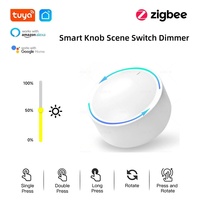 New Tuya ZigBee Smart Knob Switch DIY Wireless Scene Button Rotatable Dimmer Switch Home Appliances Automation Linkage Remoter