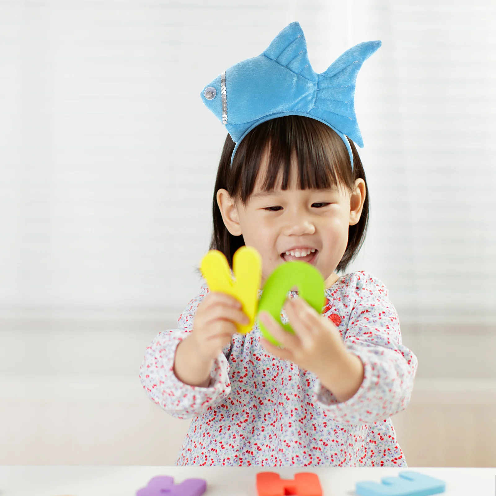 Halloween Animal Headgear Newborn Kids Summer Hat Makeup Headband Goldfish Fabric Cartoon Hairband