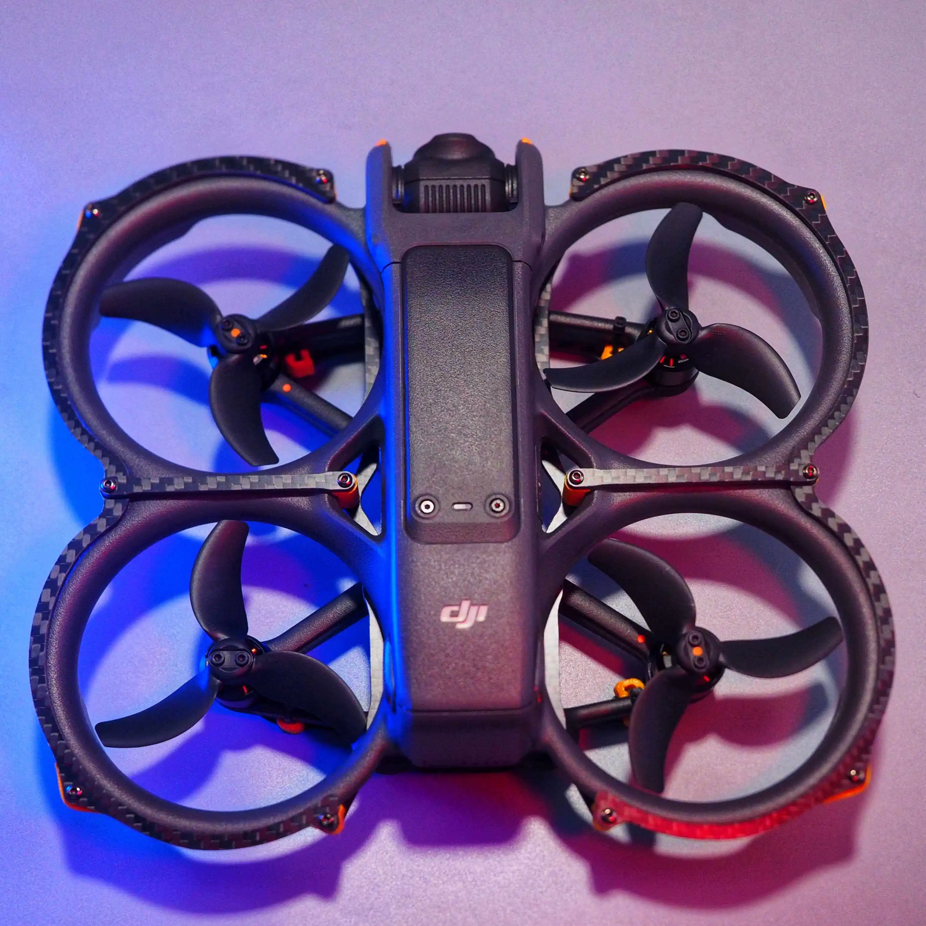 For DJI AVATA 2 RC Drone Carbon Fiber Armor Guard Frame Protection Ultra-Lightweight Impact-Resistant Protective Ring