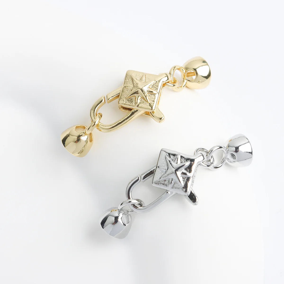 

1 Piece of Diamond Shaped Eight-pointed Star Connecting Buckle Pearl Necklace Bracelet Closing Buckle DIY Jewelry Accessories
