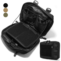 Tactical Molle Admin Pouch Outdoor Utility Organizer EDC Medical Bag Modular Pouch Waist Fanny Pack for Hunting Camping Hiking