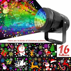 Multiple Pattern Christmas Valentines Day Rotatable Projector Decoration Indoor Lighting LED Laser Projector Snowflake Lamp