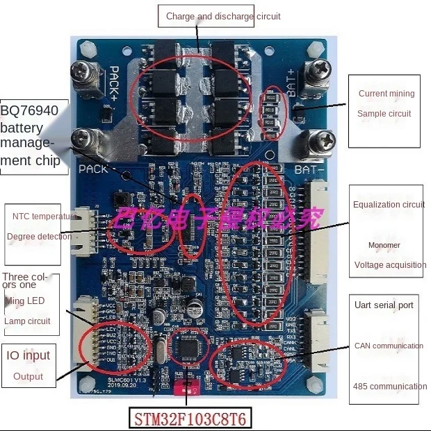 

BMS Lithium Battery Management Control /BMS Protection Board /BQ76940 Battery Management System Development /evaluation Board