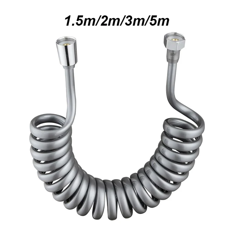 1Pcs Telephone Line Spring Shower Hose Toilet Bidet Bathroom Accessories Sprayer Connect Pipe Flexible 1.5M/2M /3M/5M Hoses
