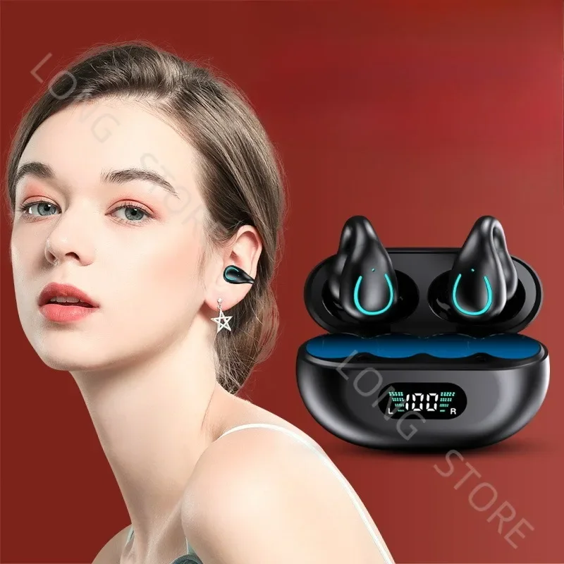 Douyin Explosive Clip-ear Bone Conduction Bluetooth Headset Q71 Non-in-ear Sports Running Special Long Battery Life