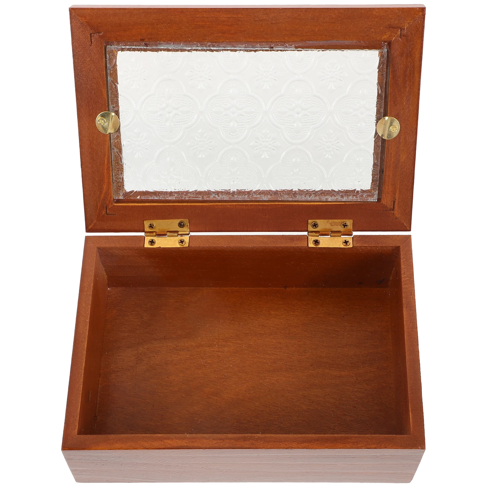 

Jewelry With Glass Window Vintage Style Storage Chest For Rings Necklaces Earrings Bracelets Desktop Trinket Organizer Small