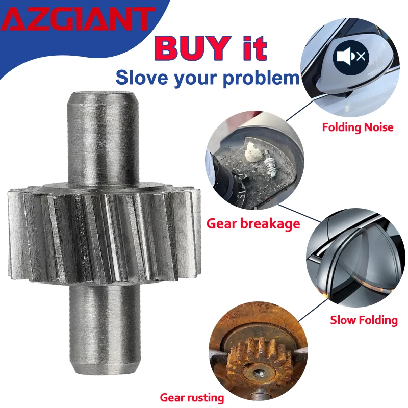 Engrenagem de motor dobrável para espelho de carro Azgiant 15T para Dodge Ram 1500/2500/3500 Pontiac Montana SV6/Torrent acessórios de engrenagem interna